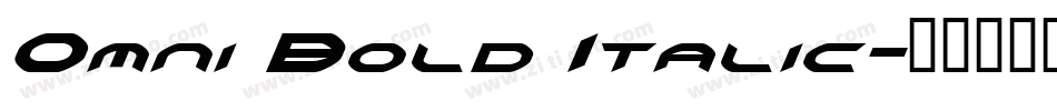 Omni Bold Italic字体转换